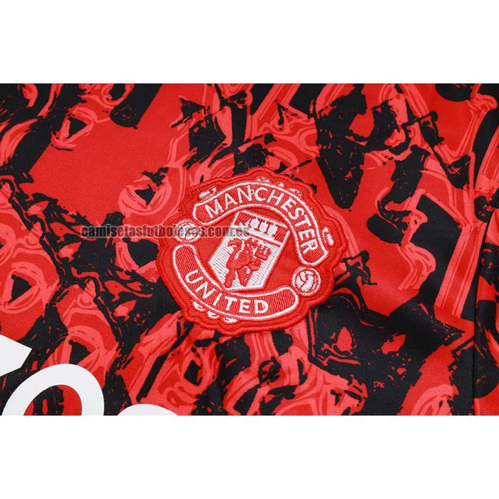 Chandal del Manchester United Manga Corta 2023 2024 Rojo - Pantalon Corto